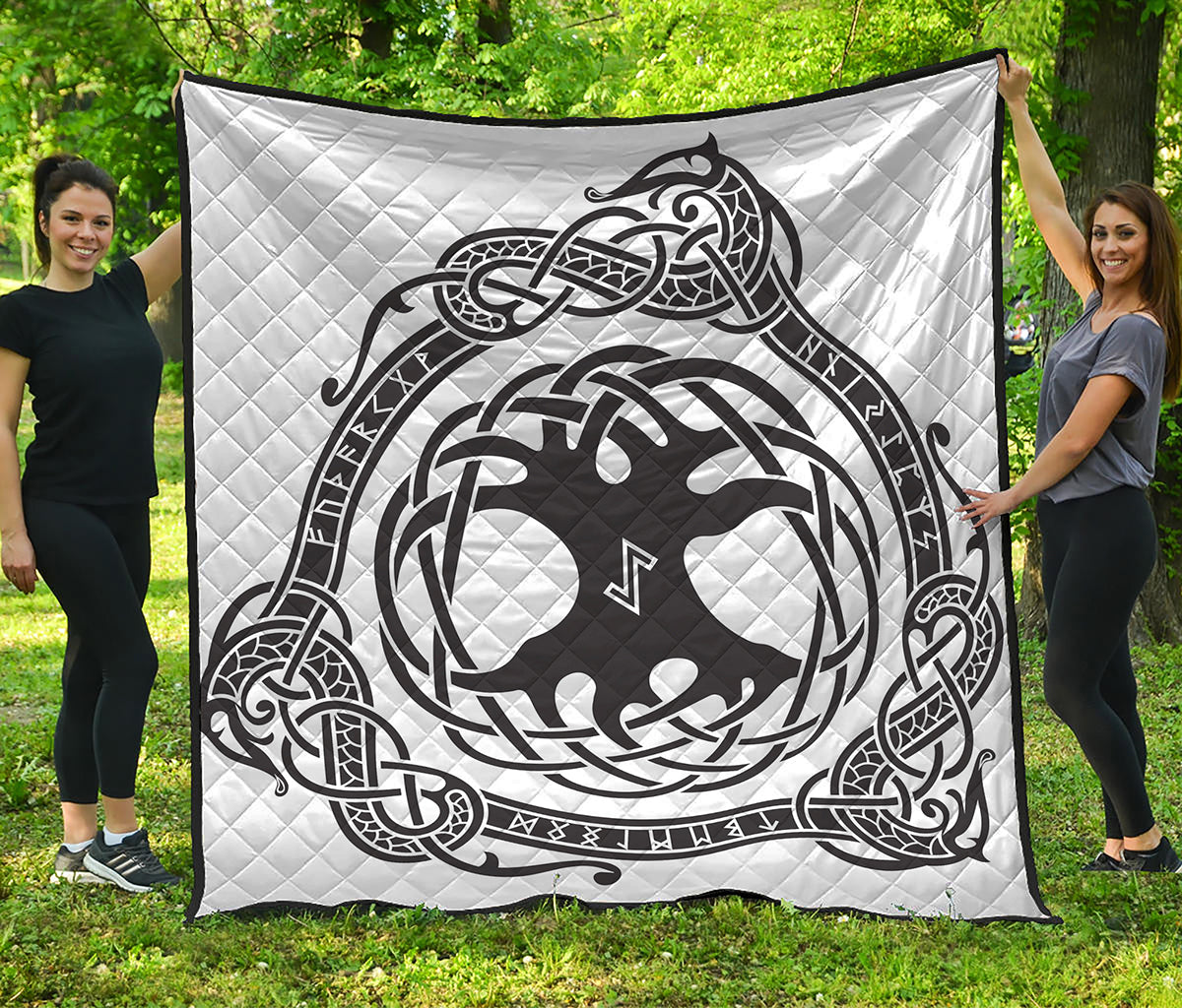 Scandinavian Yggdrasil Print Quilt