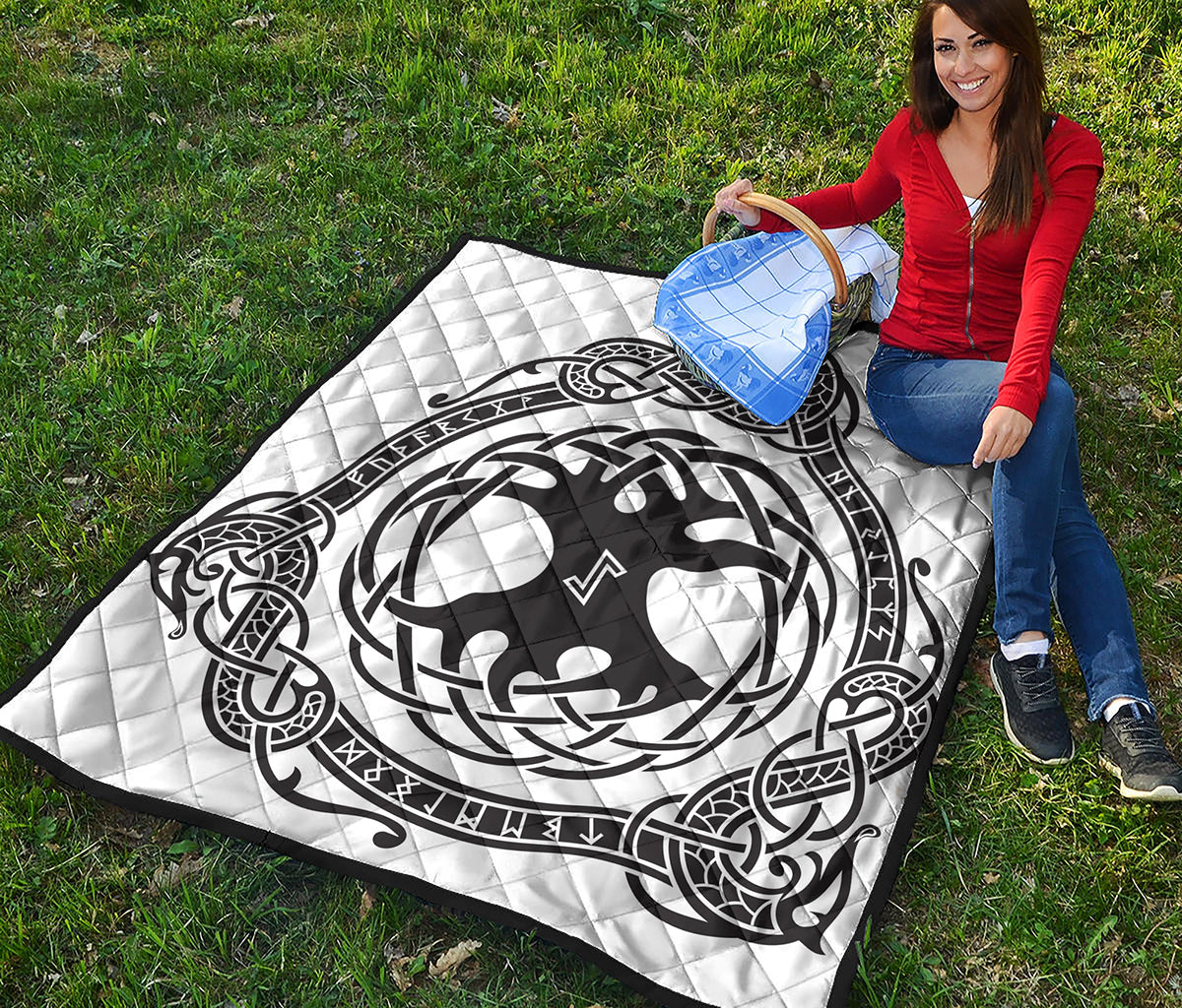 Scandinavian Yggdrasil Print Quilt