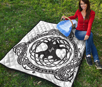 Scandinavian Yggdrasil Print Quilt