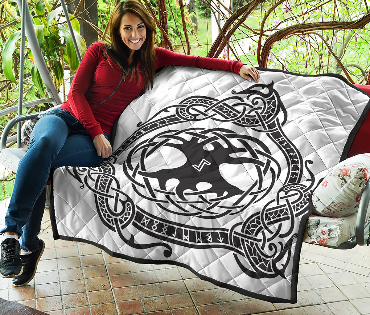 Scandinavian Yggdrasil Print Quilt