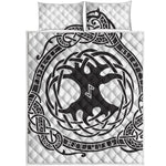 Scandinavian Yggdrasil Print Quilt Bed Set