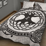 Scandinavian Yggdrasil Print Quilt Bed Set