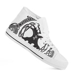 Scandinavian Yggdrasil Print White High Top Shoes