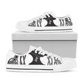 Scandinavian Yggdrasil Print White Low Top Sneakers