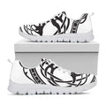 Scandinavian Yggdrasil Print White Running Shoes