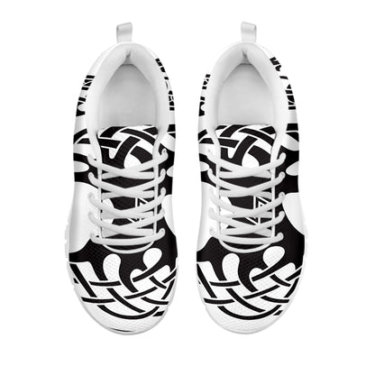Scandinavian Yggdrasil Print White Sneakers