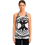 Scandinavian Yggdrasil Print Women's Racerback Tank Top