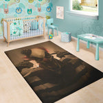 Scary Clown Print Area Rug