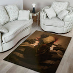 Scary Clown Print Area Rug