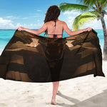Scary Clown Print Beach Sarong Wrap