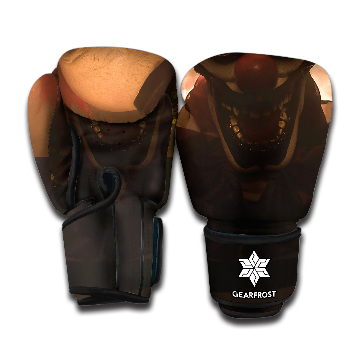 Scary Clown Print Boxing Gloves