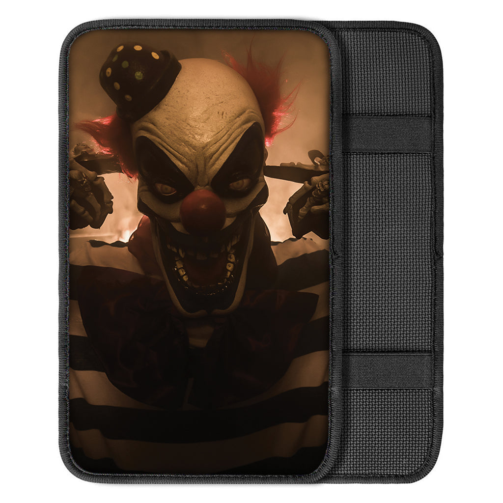 Scary Clown Print Car Center Console Cover