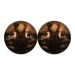 Scary Clown Print Car Coasters