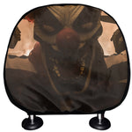 Scary Clown Print Car Headrest Covers