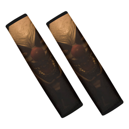 Scary Clown Print Car Seat Belt Covers