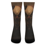 Scary Clown Print Crew Socks