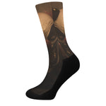 Scary Clown Print Crew Socks