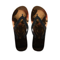 Scary Clown Print Flip Flops