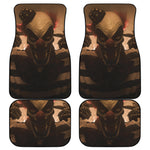 Scary Clown Print Front and Back Car Floor Mats