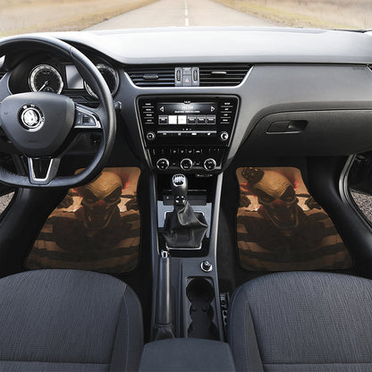 Scary Clown Print Front and Back Car Floor Mats