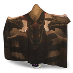 Scary Clown Print Hooded Blanket
