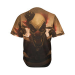Scary Clown Print Men's Baseball Jersey