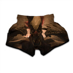 Scary Clown Print Muay Thai Boxing Shorts