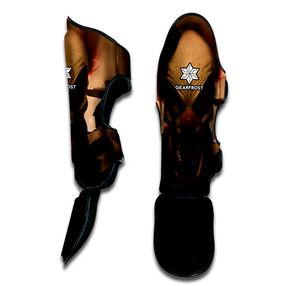 Scary Clown Print Muay Thai Shin Guard