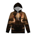 Scary Clown Print Pullover Hoodie