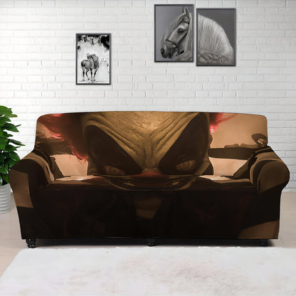 Scary Clown Print Sofa Cover