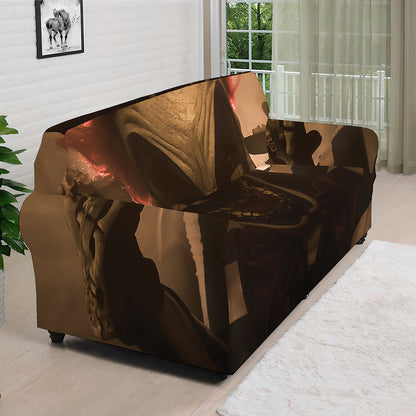 Scary Clown Print Sofa Cover