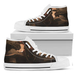 Scary Clown Print White High Top Shoes