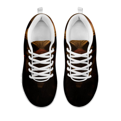 Scary Clown Print White Sneakers