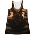 Scary Clown Print Women's Racerback Tank Top