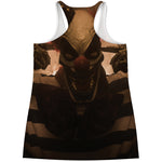 Scary Clown Print Women's Racerback Tank Top
