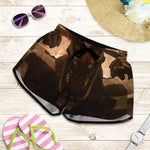 Scary Clown Print Women's Shorts