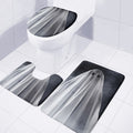 Scary Ghost 3D Print 3 Piece Bath Mat Set