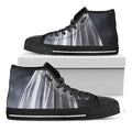 Scary Ghost 3D Print Black High Top Sneakers