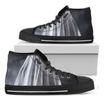 Scary Ghost 3D Print Black High Top Shoes