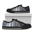 Scary Ghost 3D Print Black Low Top Sneakers