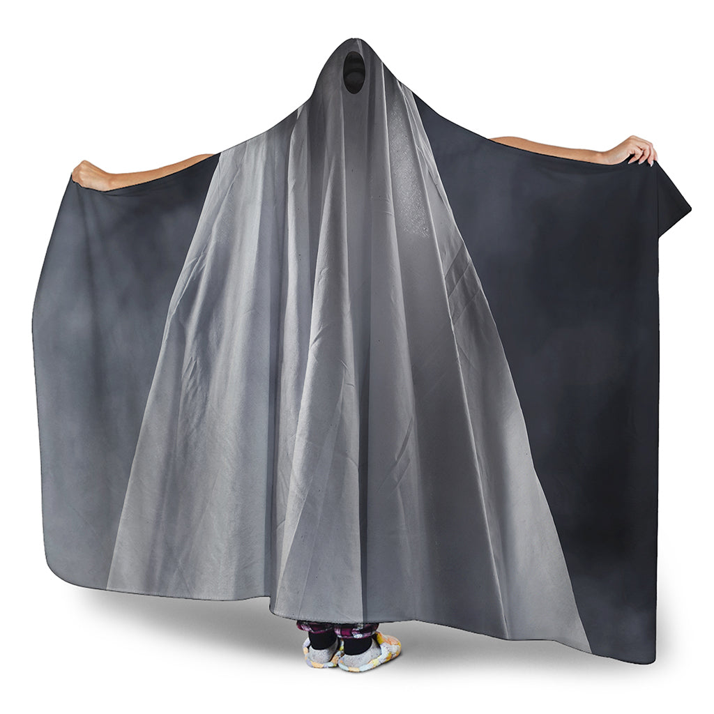 Scary Ghost 3D Print Hooded Blanket