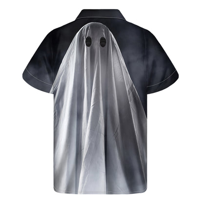 Scary Ghost 3D Print Men's Short Sleeve Shirt