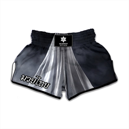 Scary Ghost 3D Print Muay Thai Boxing Shorts