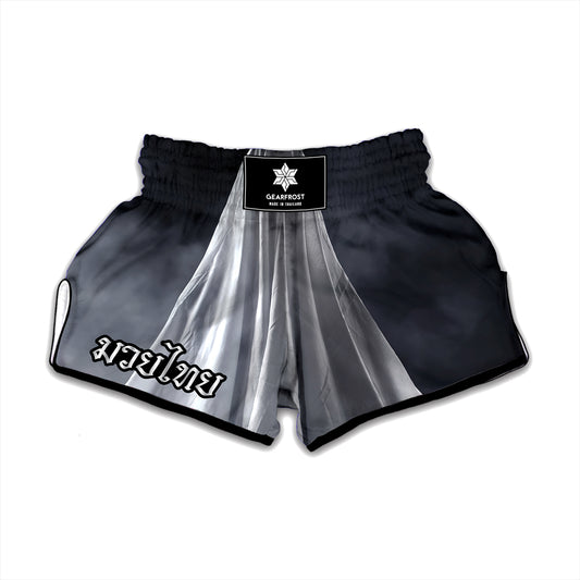 Scary Ghost 3D Print Muay Thai Boxing Shorts