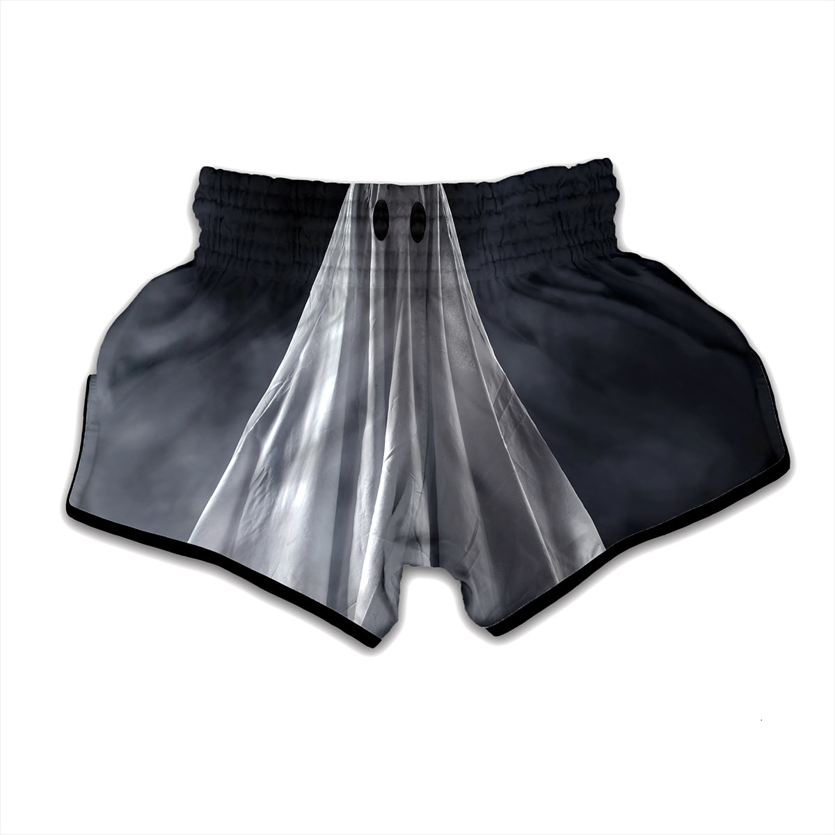 Scary Ghost 3D Print Muay Thai Boxing Shorts