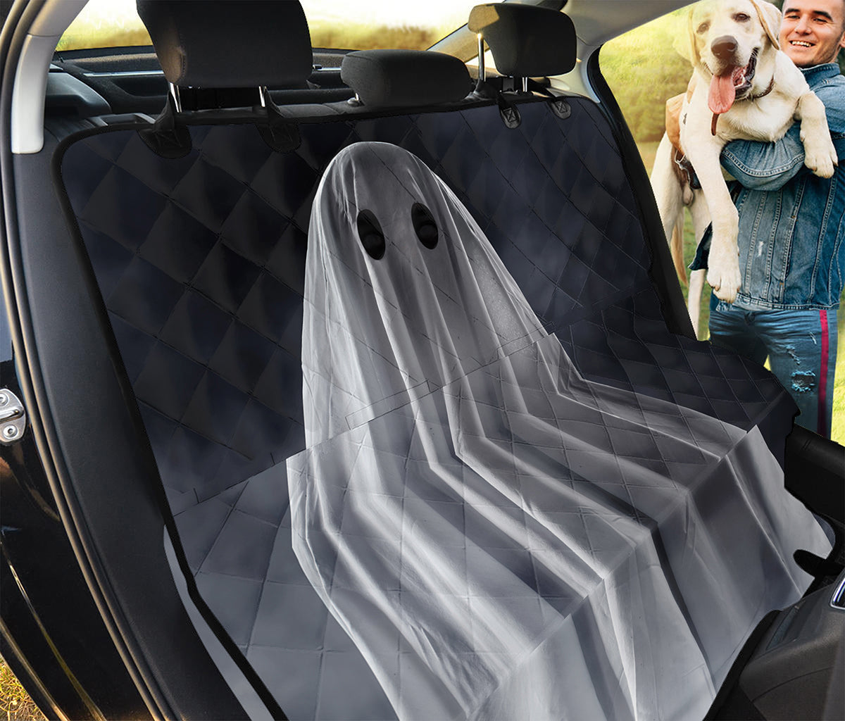 Scary Ghost 3D Print Pet Car Back Seat Cover