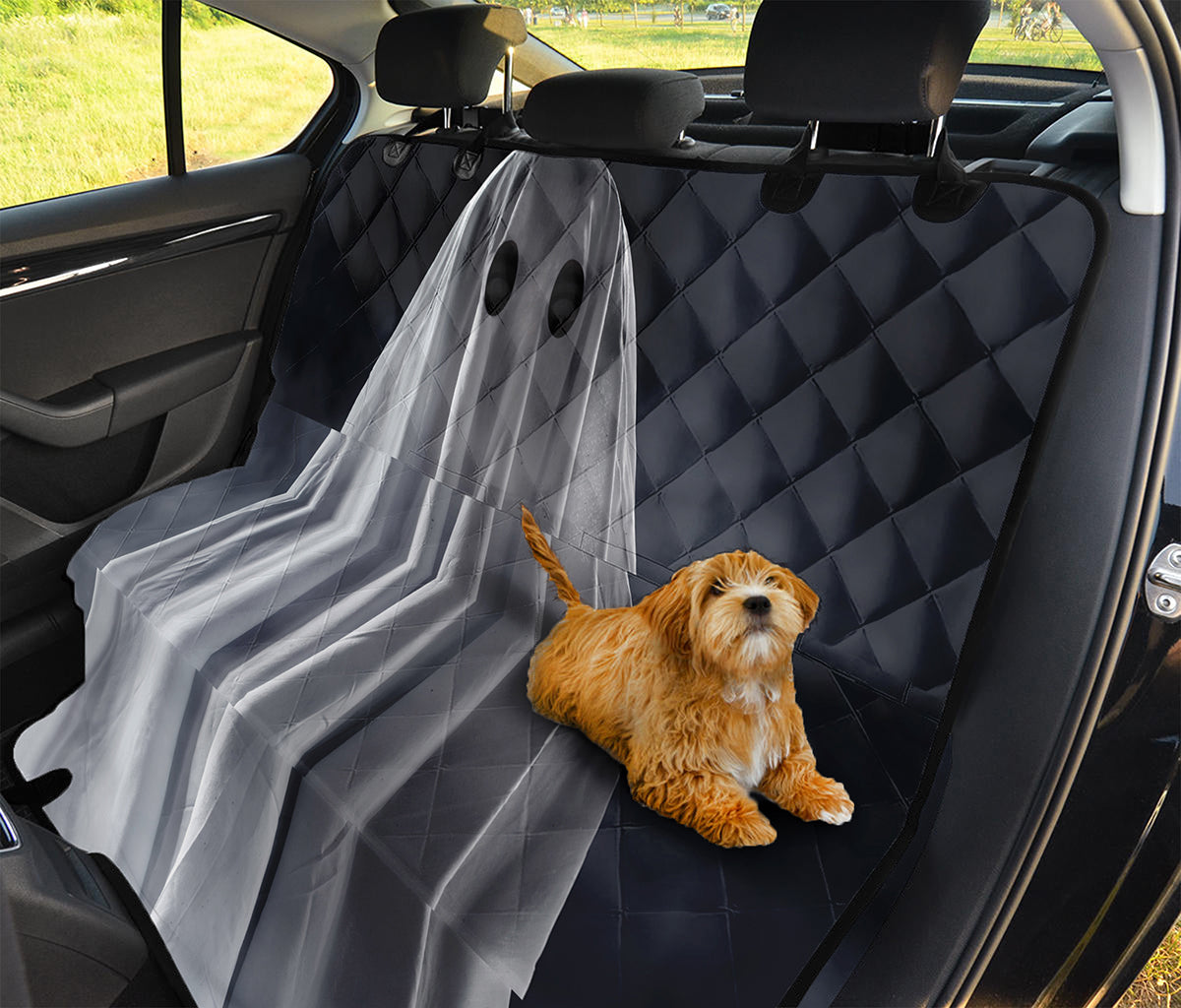 Scary Ghost 3D Print Pet Car Back Seat Cover