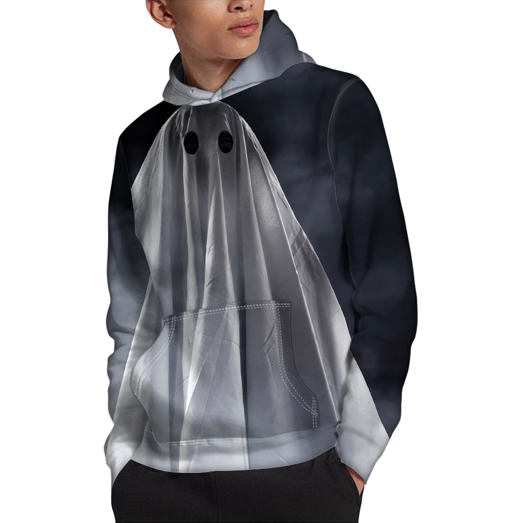 Scary Ghost 3D Print Pullover Hoodie