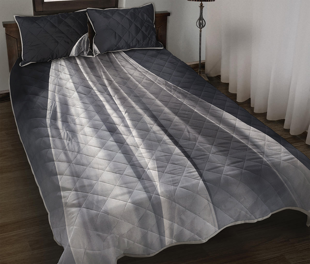 Scary Ghost 3D Print Quilt Bed Set