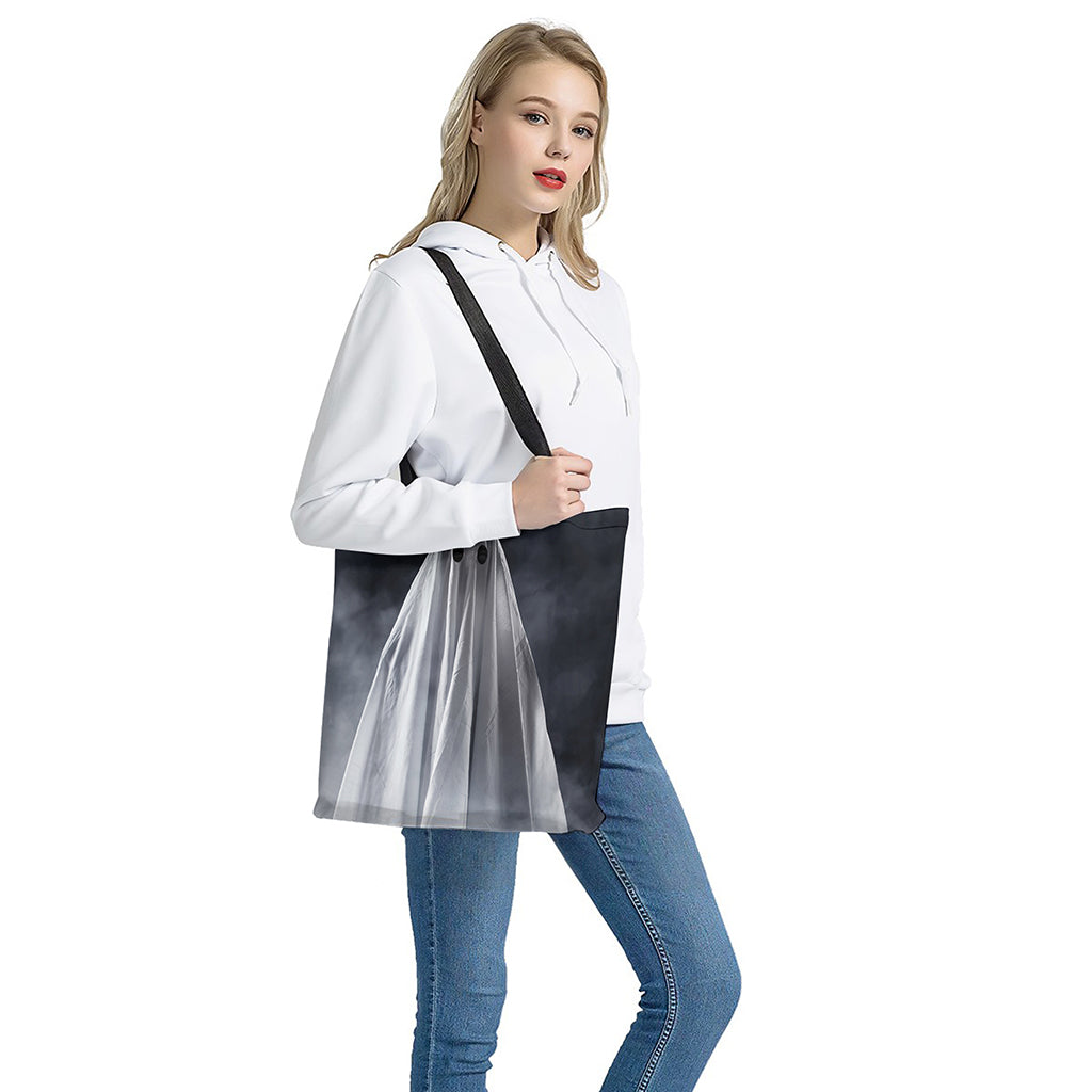Scary Ghost 3D Print Tote Bag
